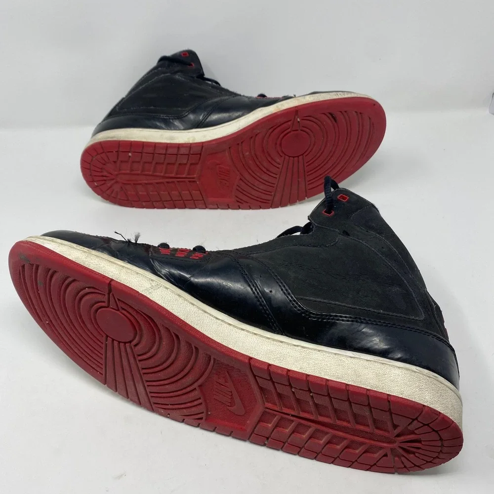 Jordan Flight 45 High Mens Black Red Sneakers 372704-040 Size 13